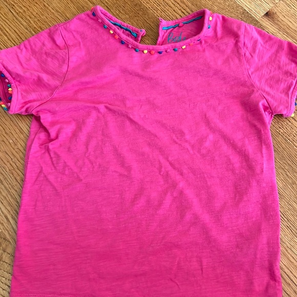 Girls mini Boden Pom Pom tshirt